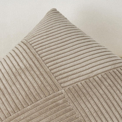 Textured Ribbed Throw Pillow