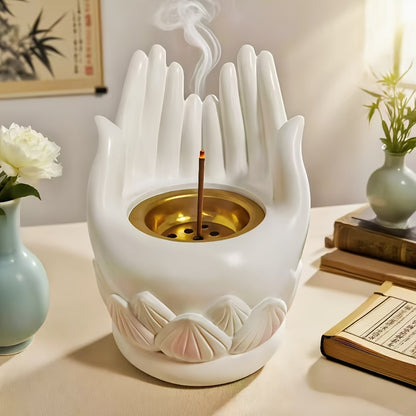 Decorative Hand-Shaped Incense Holder Homeandso