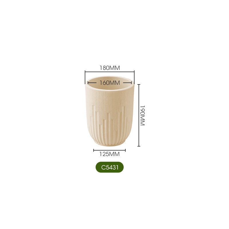 Ribbed Ceramic Planter Homeandso