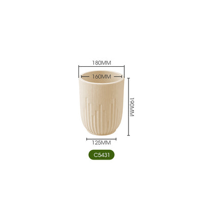Ribbed Ceramic Planter Homeandso