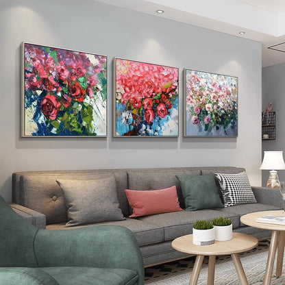 Floral Acrylic Canvas Wall Art Homeandso