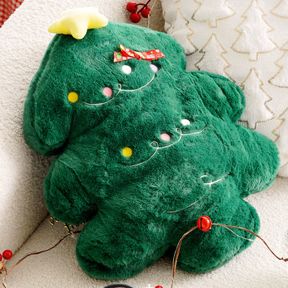 Festive Holiday-Themed Decorative Pillow