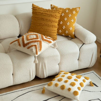 Textured Geometric Throw Pillow