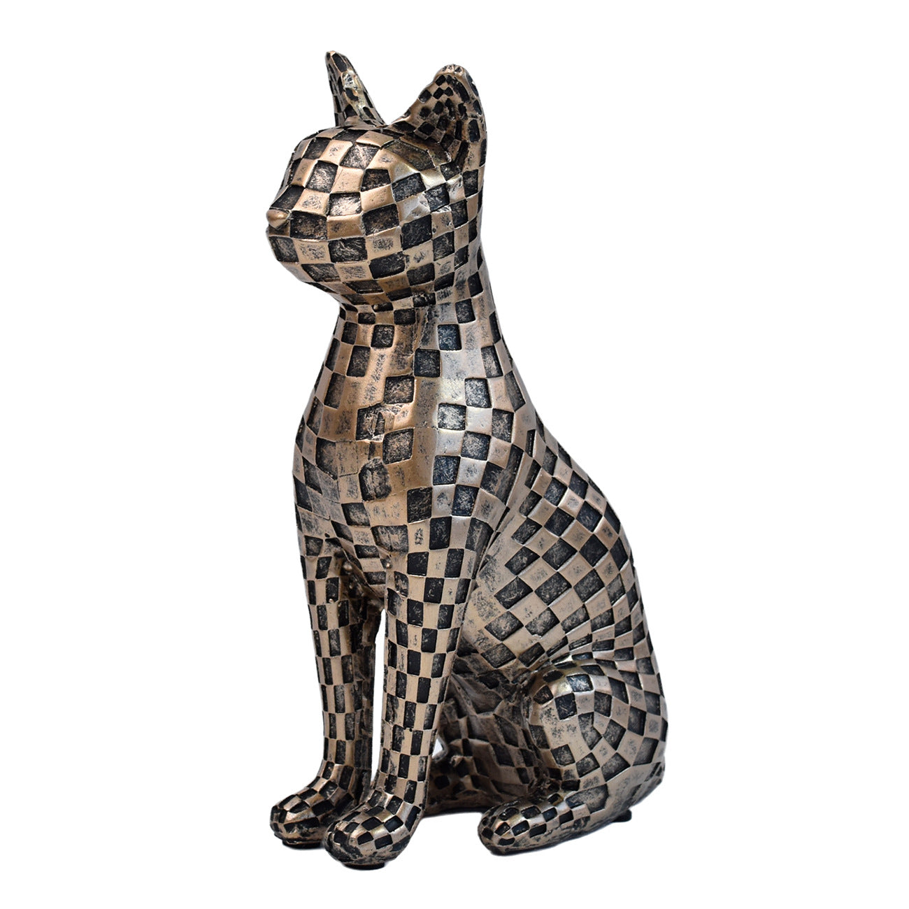 Mosaic Cat Figurine Homeandso