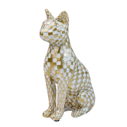 Mosaic Cat Figurine Homeandso