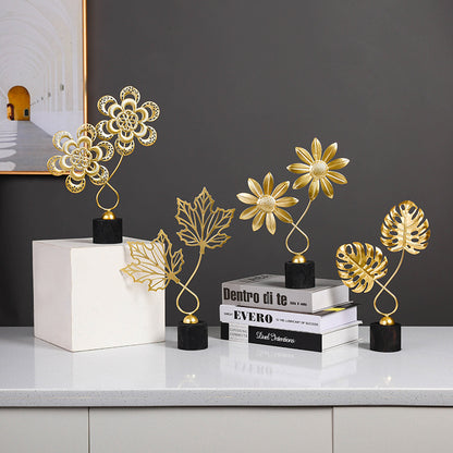 Decorative Metal Floral Sculpture Homeandso