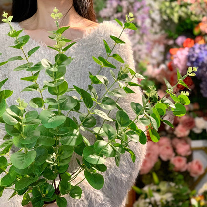 Lifelike Eucalyptus Leaf Bouquet