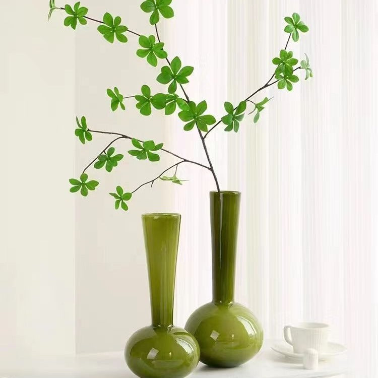 Elegante moderne Glas Blumenvase