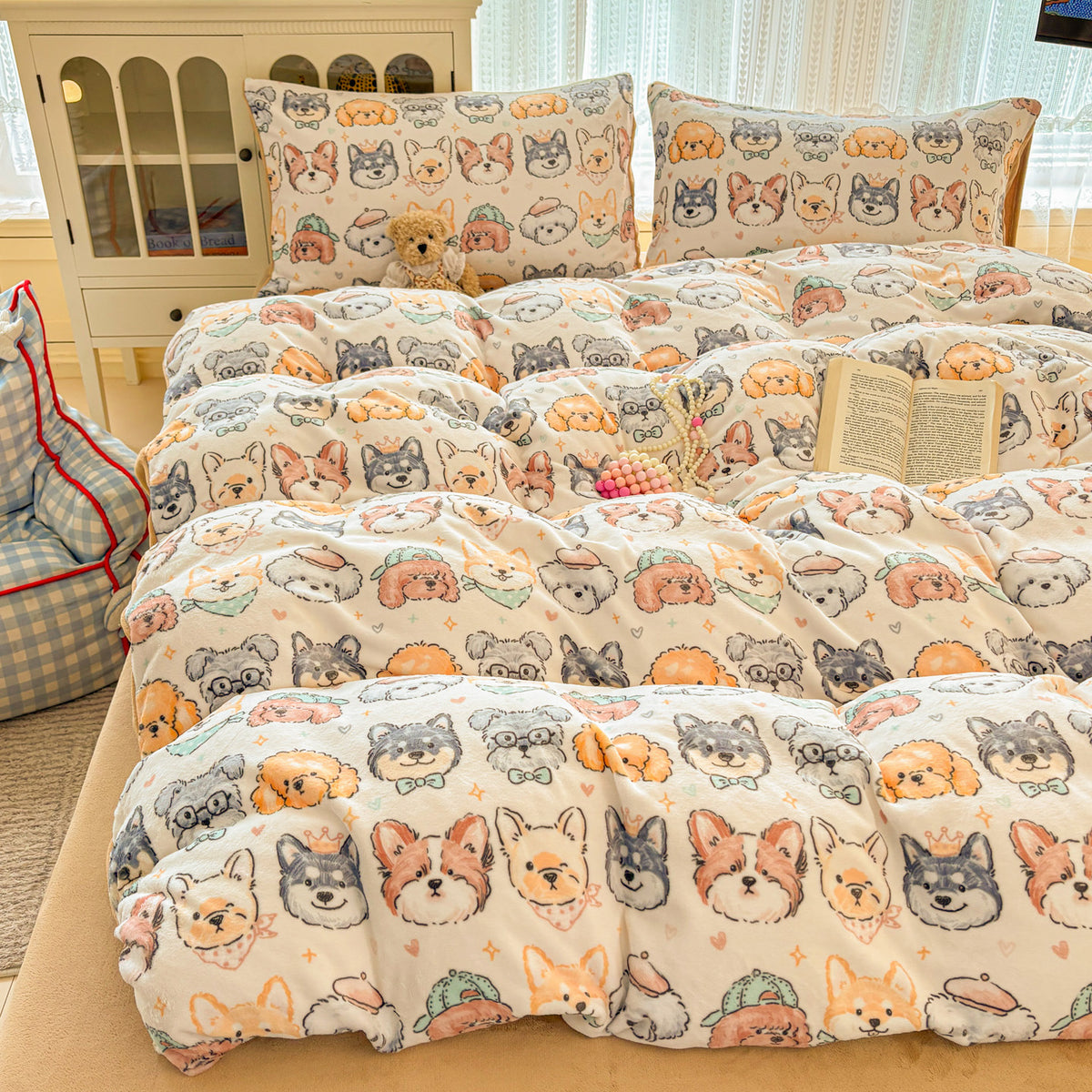 Playful Animal-Themed Comforter Set Homeandso