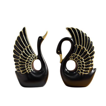 Decorative Swan Figurine Homeandso