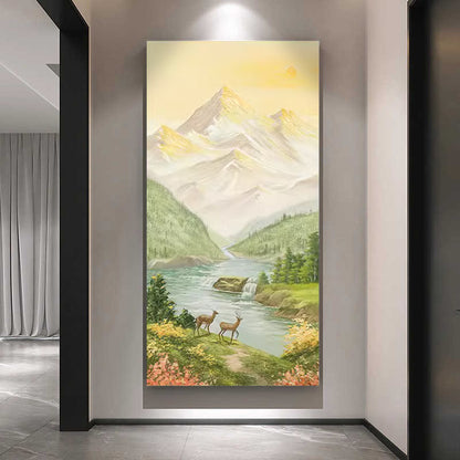 Majestic Mountain Landscape Canvas Artwork Homeandso