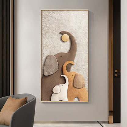 Decorative Elephant-Themed Wall Artwork Homeandso