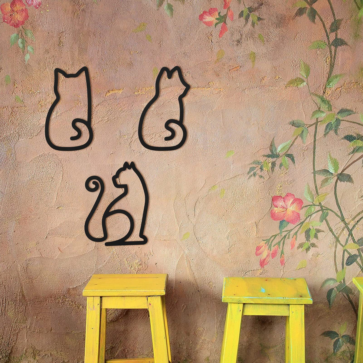 Cat-Themed Decorative Wall Art Homeandso