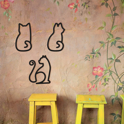 Cat-Themed Decorative Wall Art Homeandso