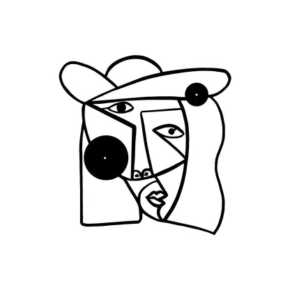 Modern Abstract Face Wall Art Homeandso