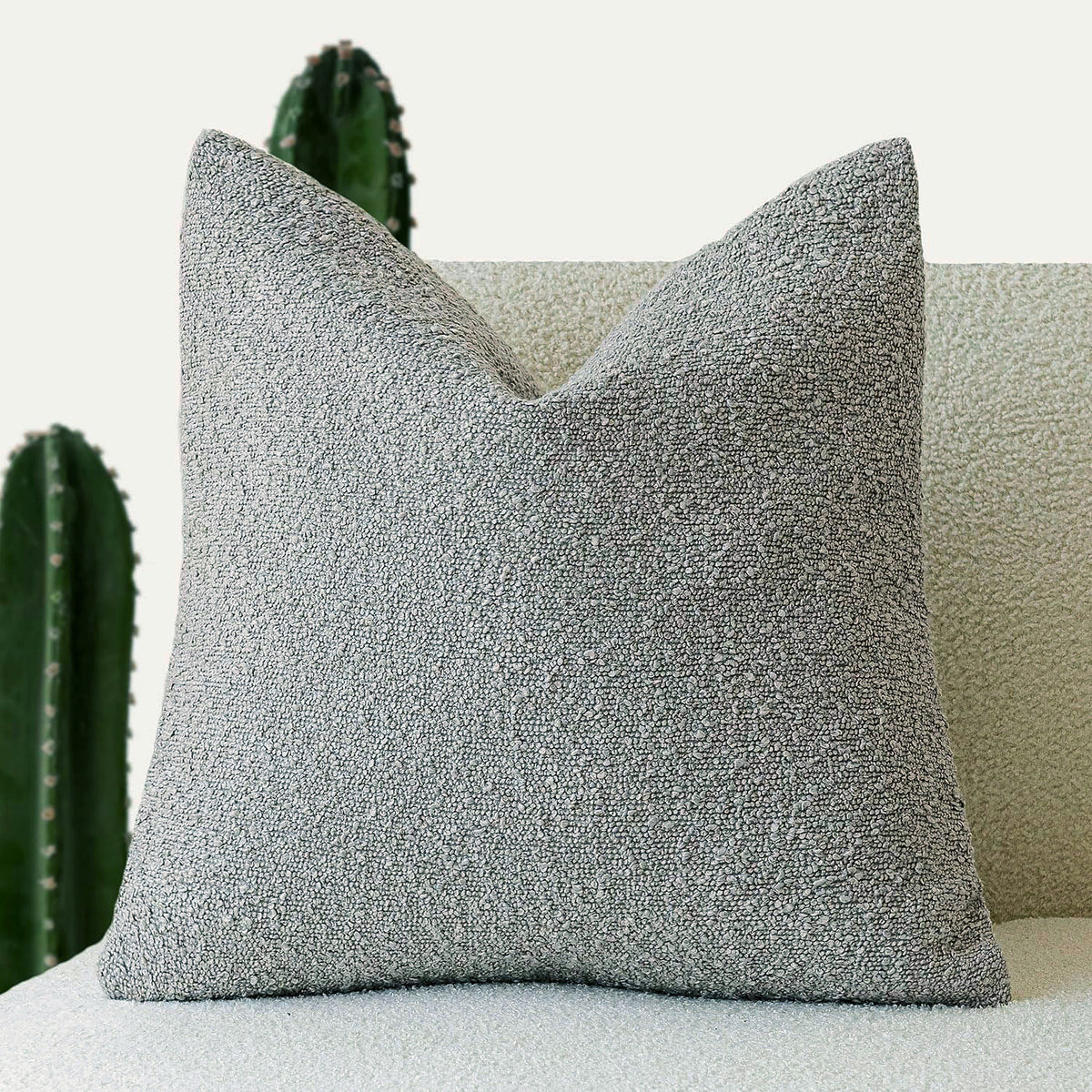 Textured Boucle Decorative Cushion