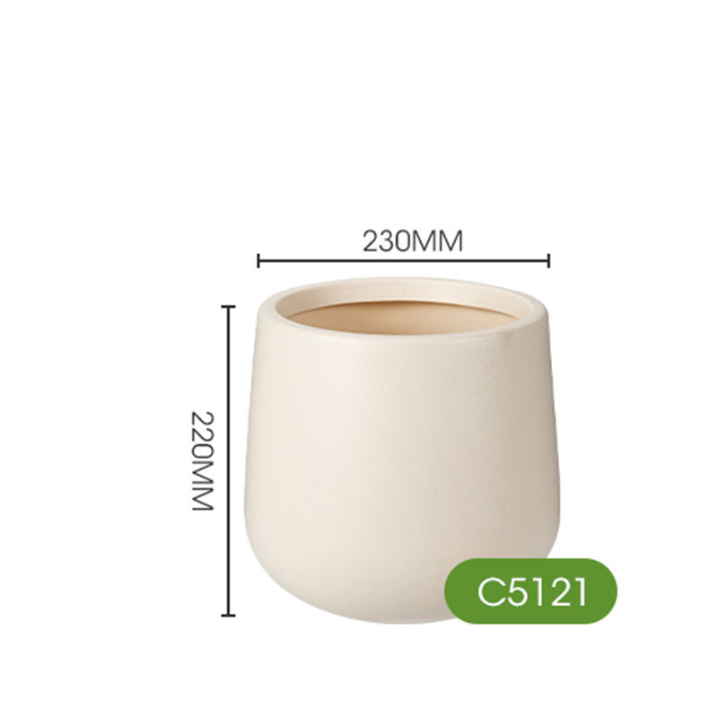 Textured Round Modern Planter Homeandso