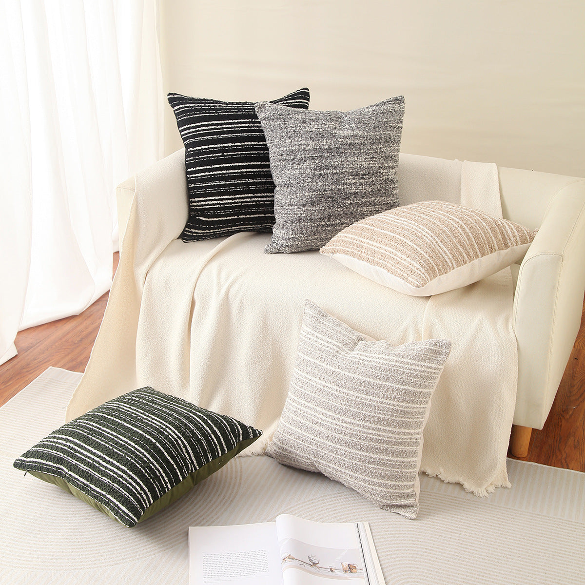 Texturiertes Wurfkissen