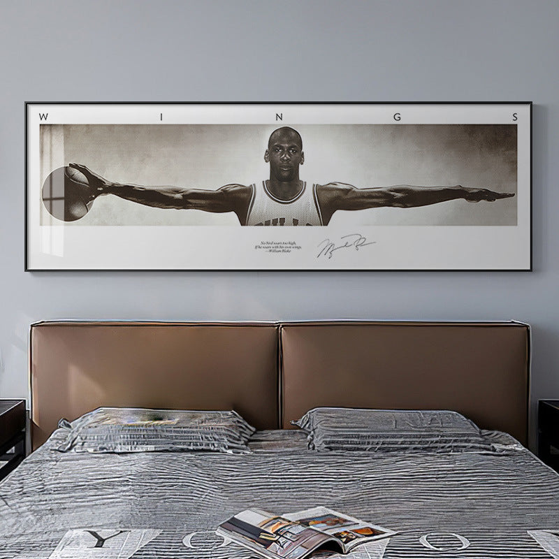 Men's Stylish Basketball Action Wall Art Print Homeandso