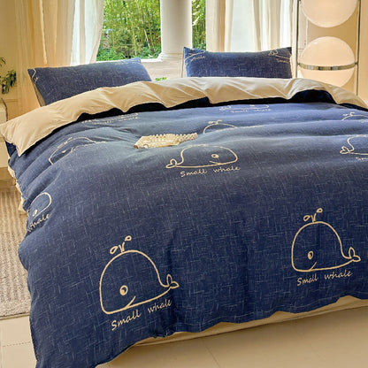 Playful Cartoon-Themed Bedding Ensemble Homeandso