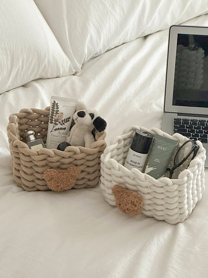 Cozy Decorative Knitted Storage Basket