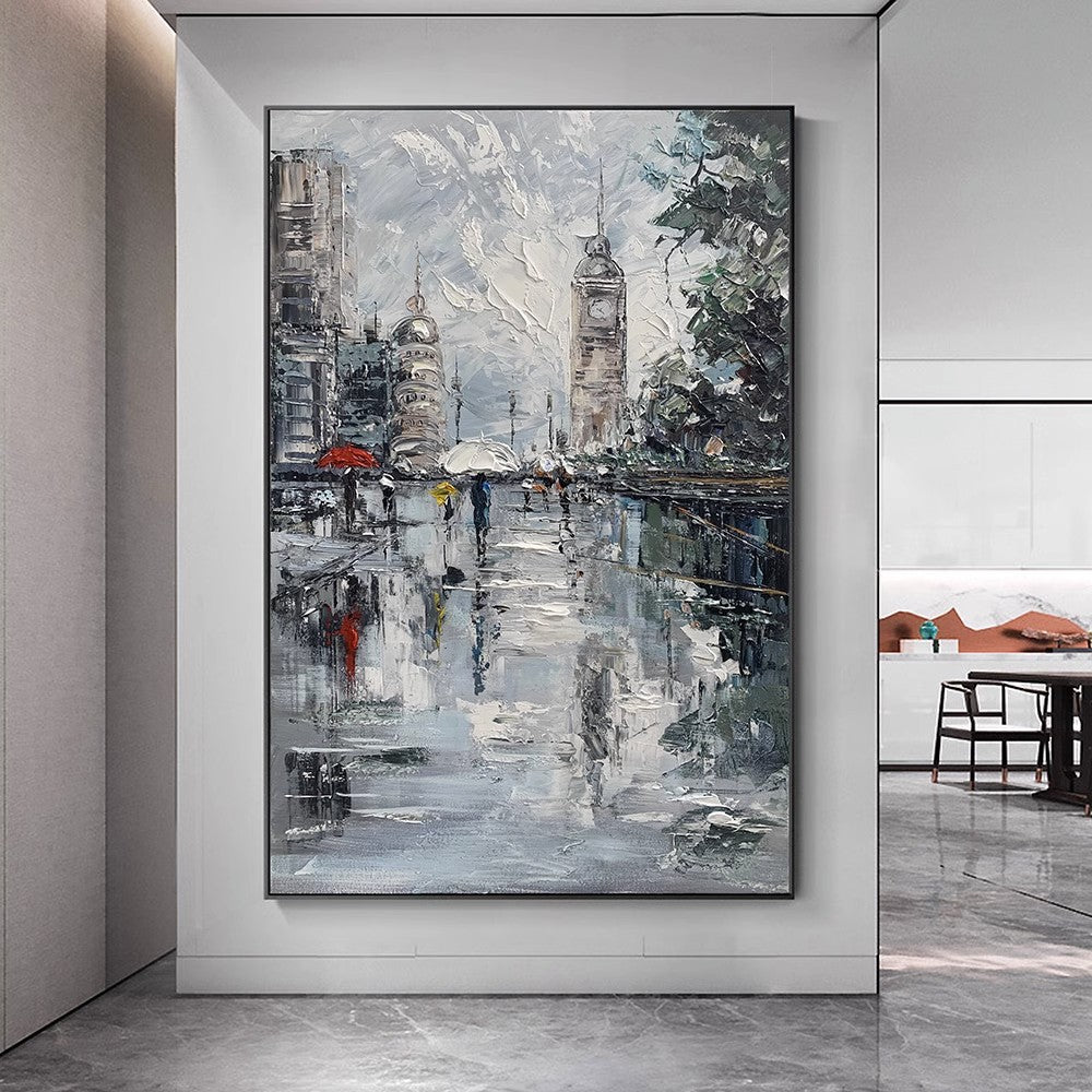 Urban Abstract Cityscape Canvas Artwork Homeandso