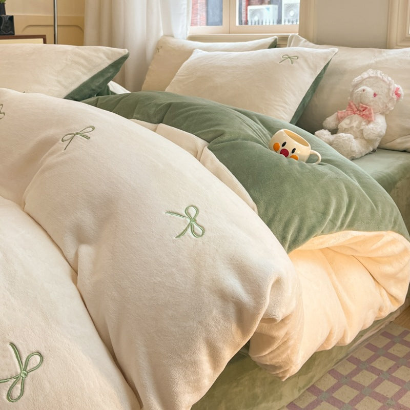 Luxurious Plush Duvet Set Homeandso