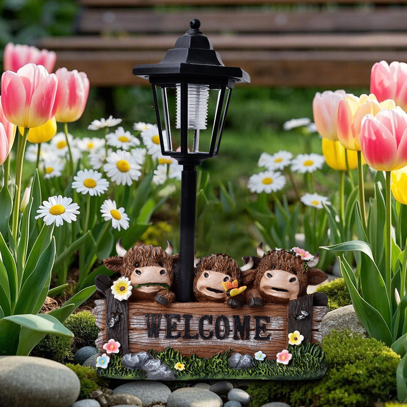 Solar-Powered Garden Lantern Homeandso