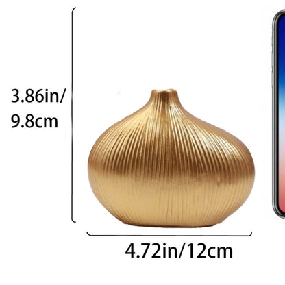 Elegant Ribbed Decorative Ceramic Vase Homeandso
