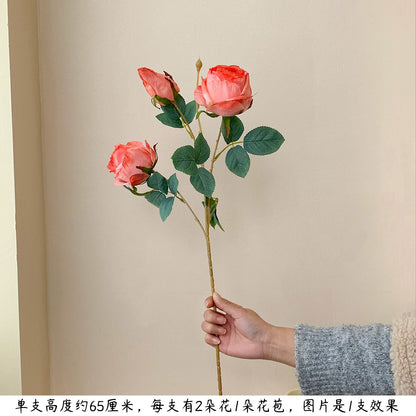Faux Floral Rose Stem