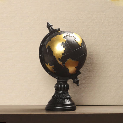 Home Decor Antique Black Globe Homeandso
