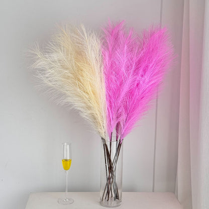 Decorative Faux Pampas Grass Stem for Home Decor