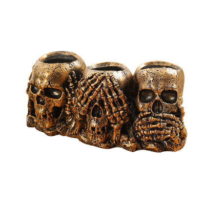 Decorative Skull Planter Homeandso