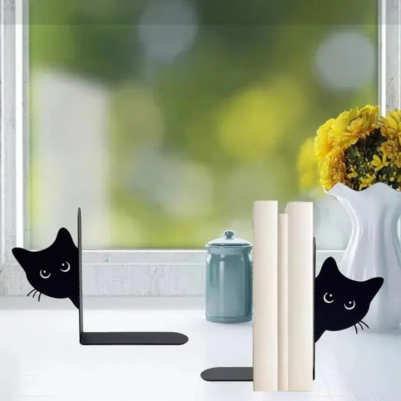Cat-Themed Decorative Bookends Homeandso