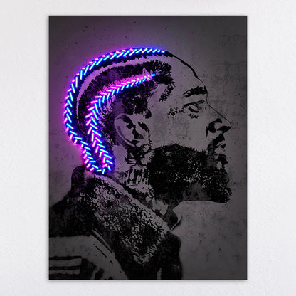 Neon Illumination Street Art Print Homeandso