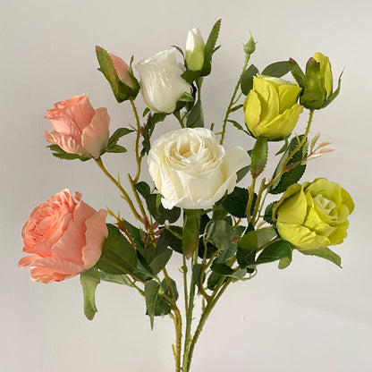 Faux Floral Rose Stem Arrangement