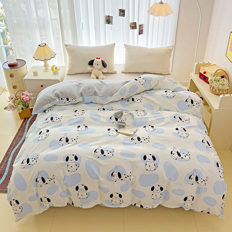 Playful Heart Pattern Duvet Cover Set Homeandso
