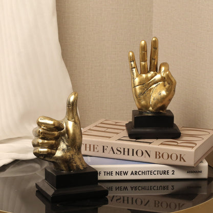 Home Decor Sculptural Hand Gesture Figurine Homeandso
