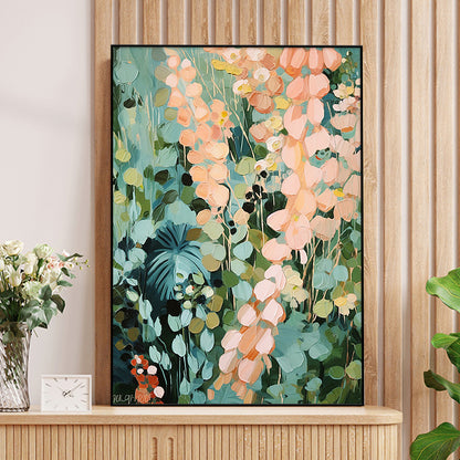 Floral Abstract Canvas Artwork Homeandso