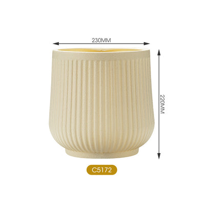 Textured Round Modern Planter Homeandso
