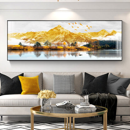 Framed Mountain Landscape Artwork Homeandso