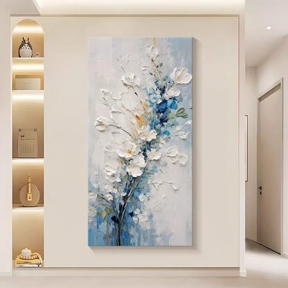 Floral Relief Canvas Wall Art Homeandso