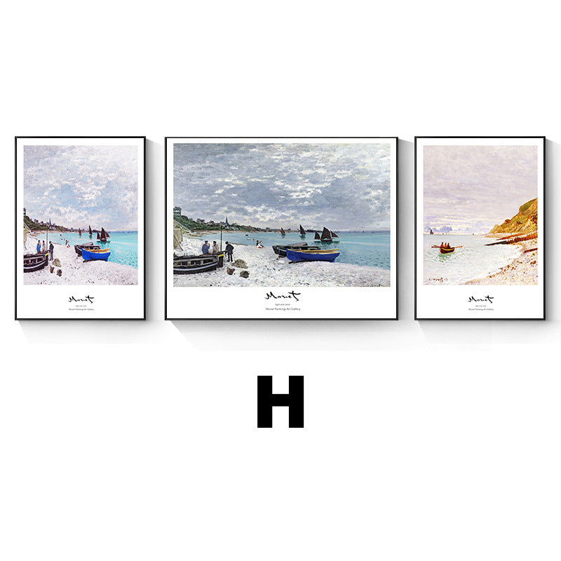 Framed Impressionist Landscape Art Set Homeandso