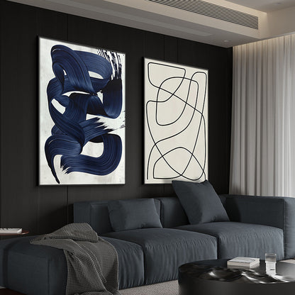 Abstract Brushstroke Wall Art Homeandso
