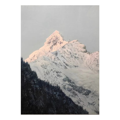 Mountain Landscape Textured Canvas Print Homeandso
