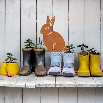 Decorative Rabbit Garden Stake Homeandso