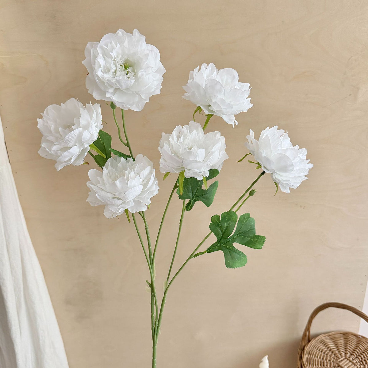 Lifelike Peony Floral Stem Arrangement