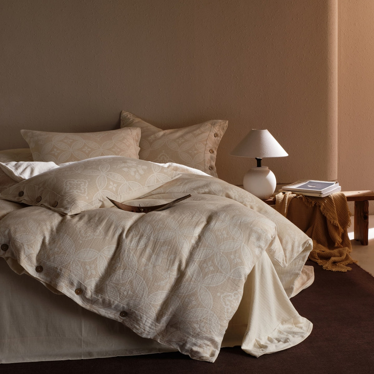 Decorative Luxurious Textured Comforter Set Homeandso