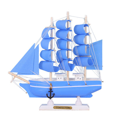 Decorative Nautical-Inspired Sailing Ship Model Homeandso