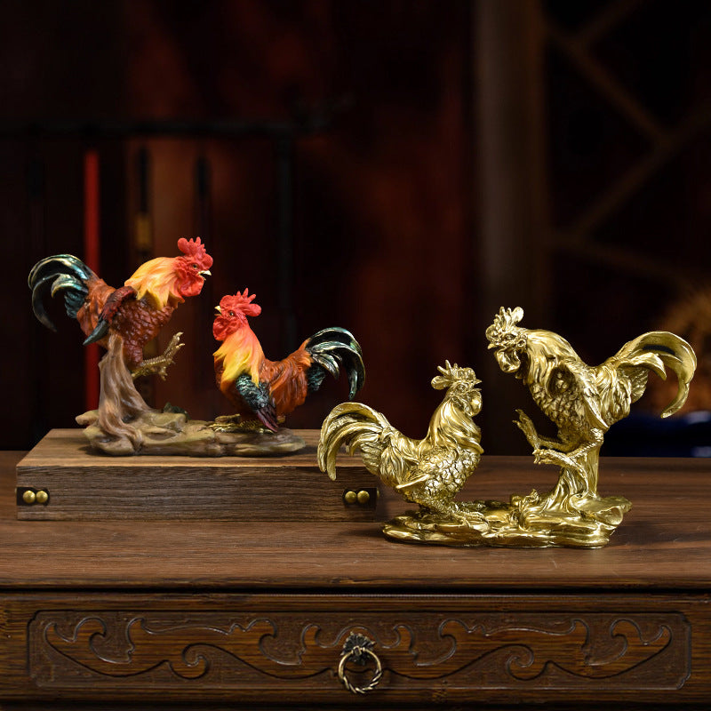Decorative Rooster Figurine Homeandso